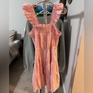 Copper Key- Striped Pink Kids Dress